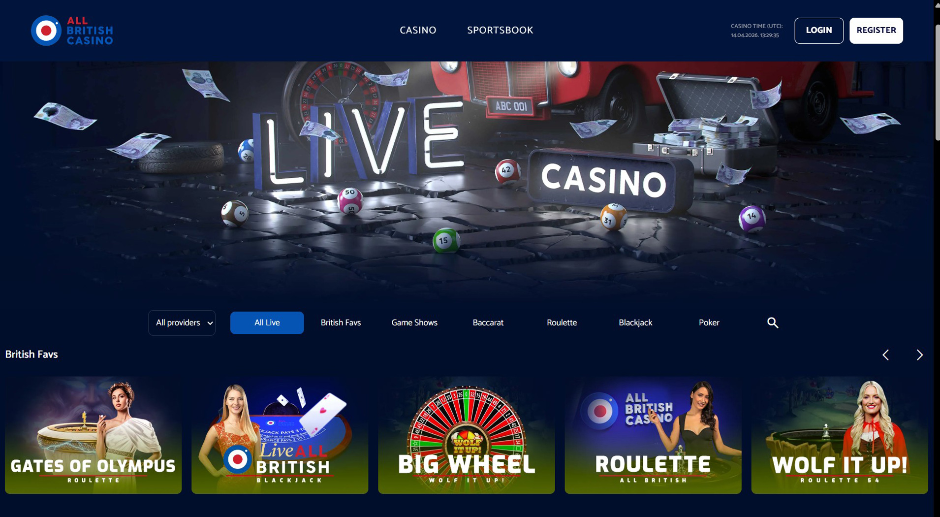 7. All British Casino - Balanced Minify Casino Offer