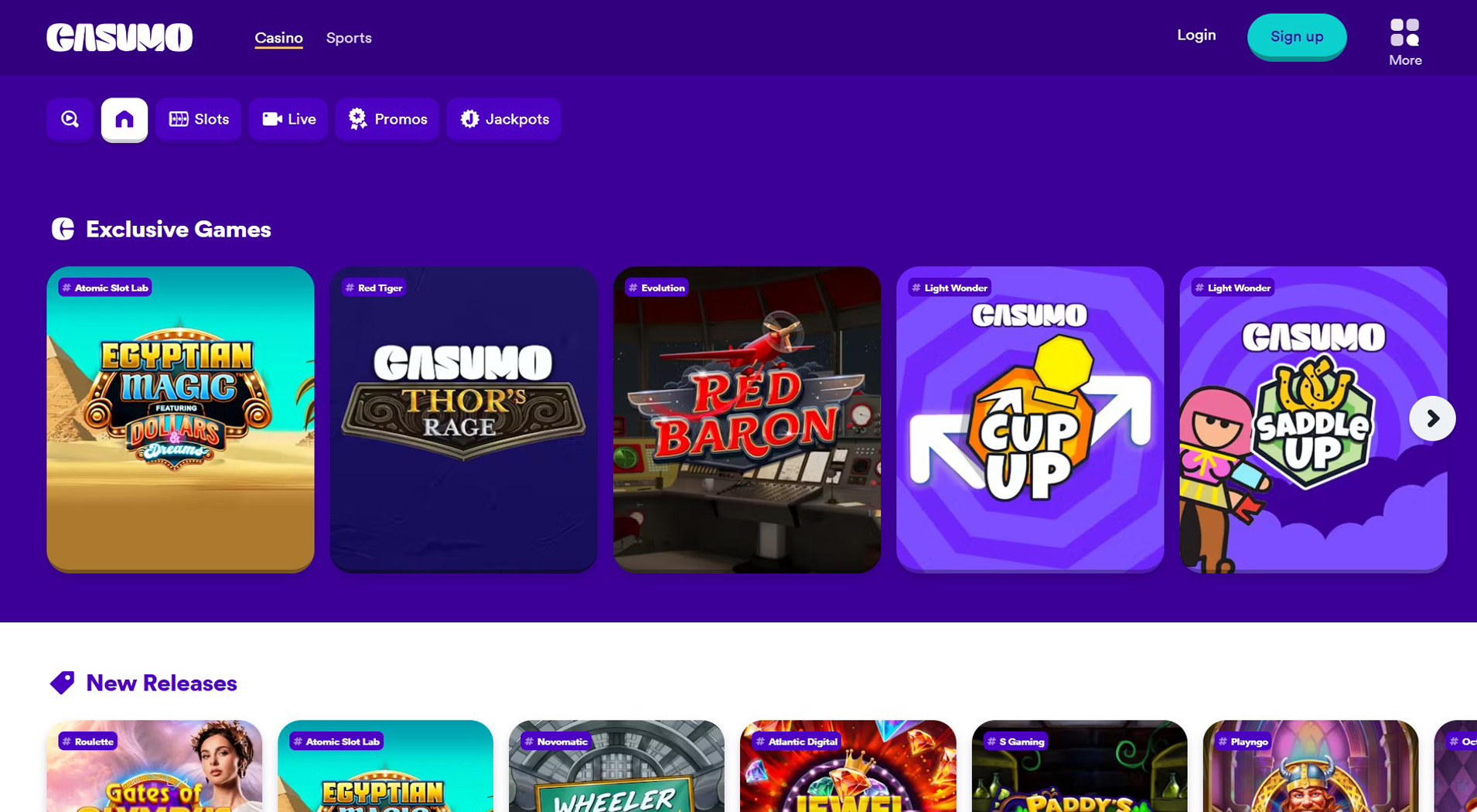 4. Casumo - Trusted Minify Casino Option