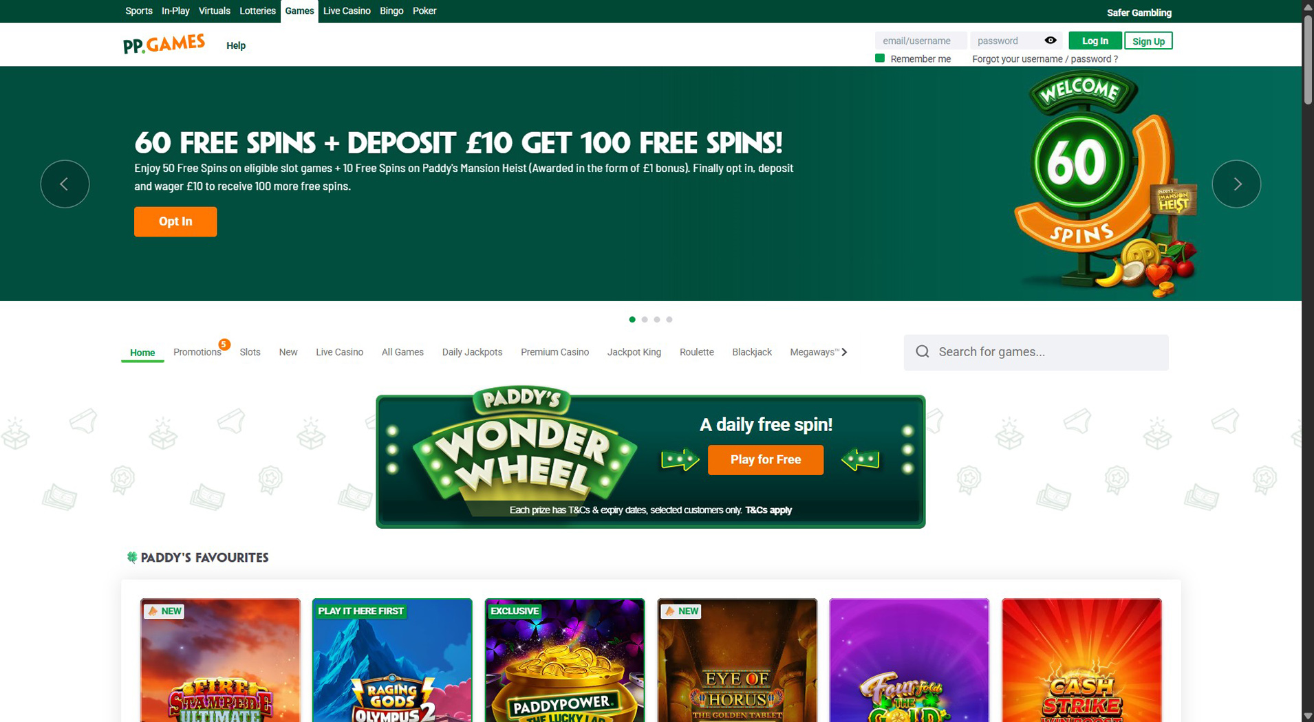 6. Paddy Power Games - Quick Payouts